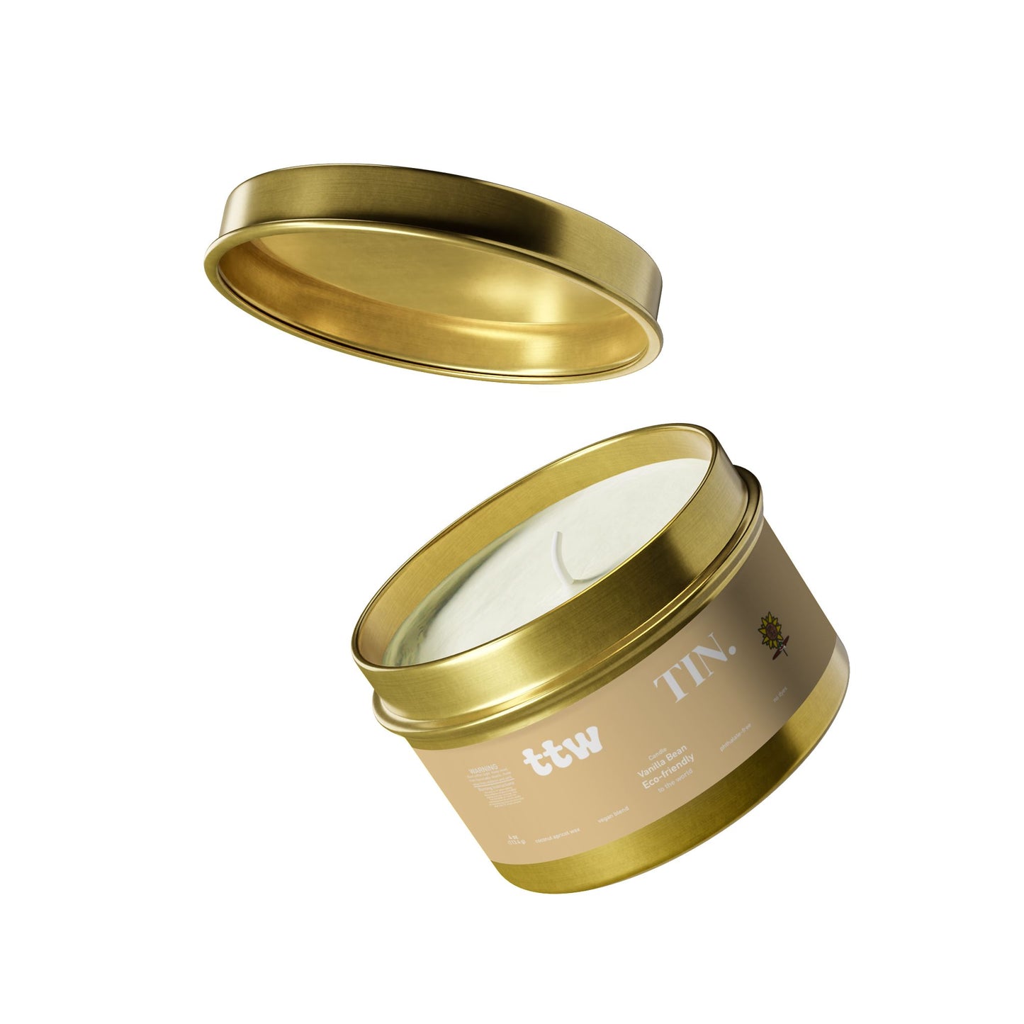 TTW Vanilla Bean Tin Candle