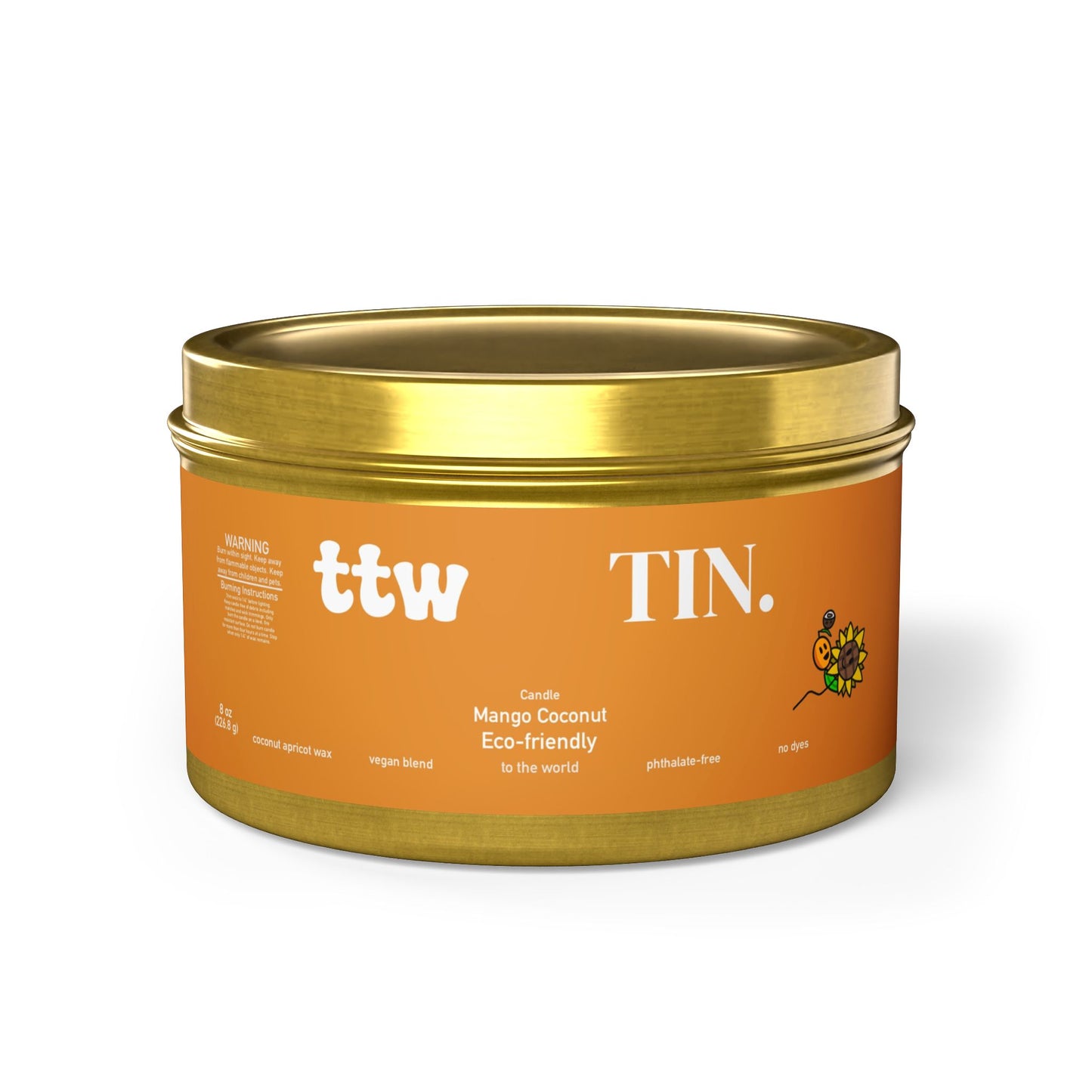TTW Mango Coconut Tin Candle