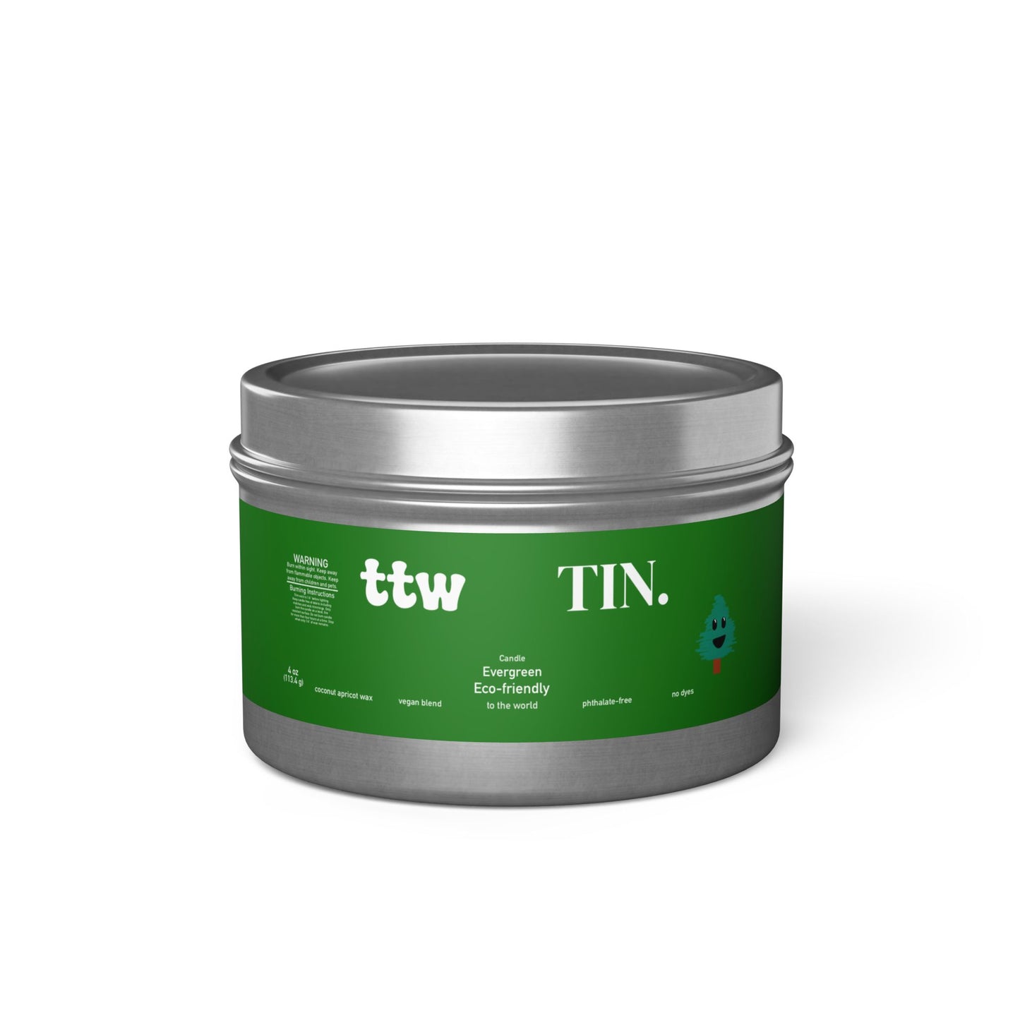TTW Evergreen Tin Candle