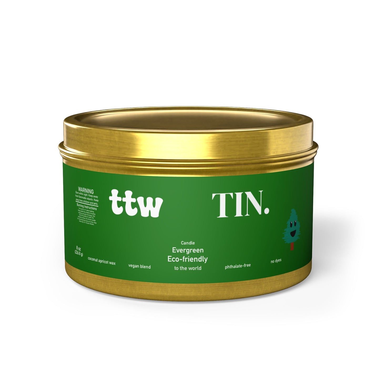 TTW Evergreen Tin Candle