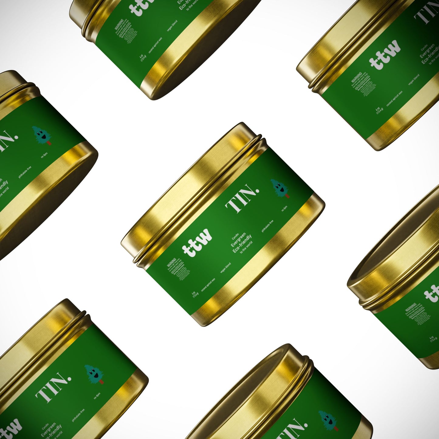 TTW Evergreen Tin Candle