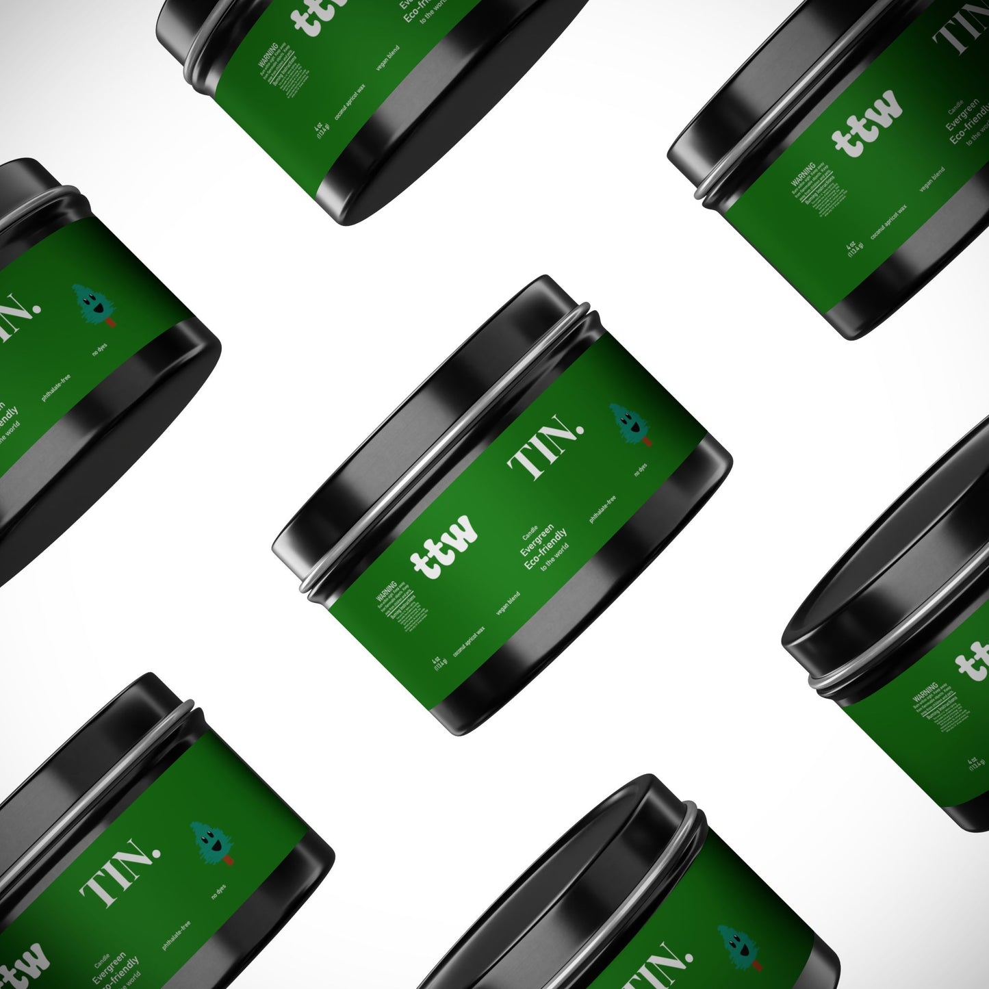 TTW Evergreen Tin Candle