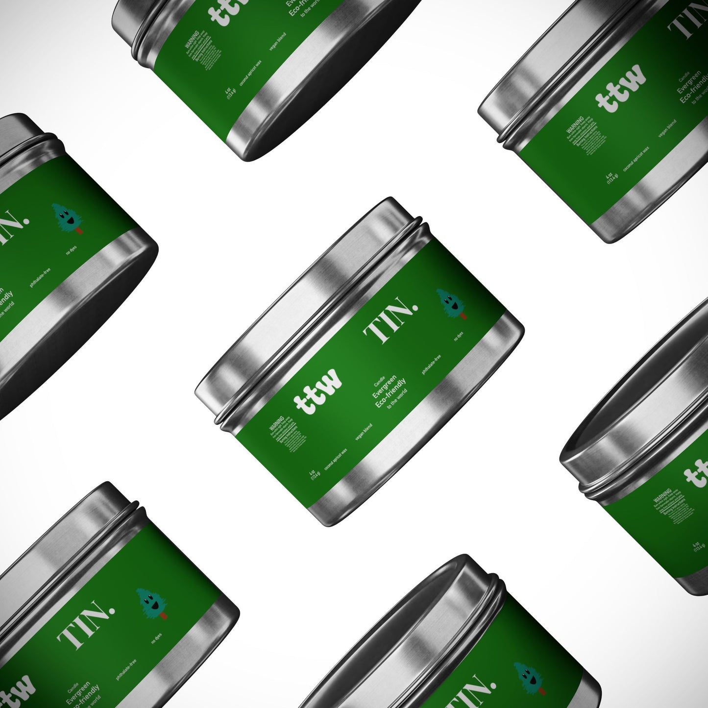 TTW Evergreen Tin Candle