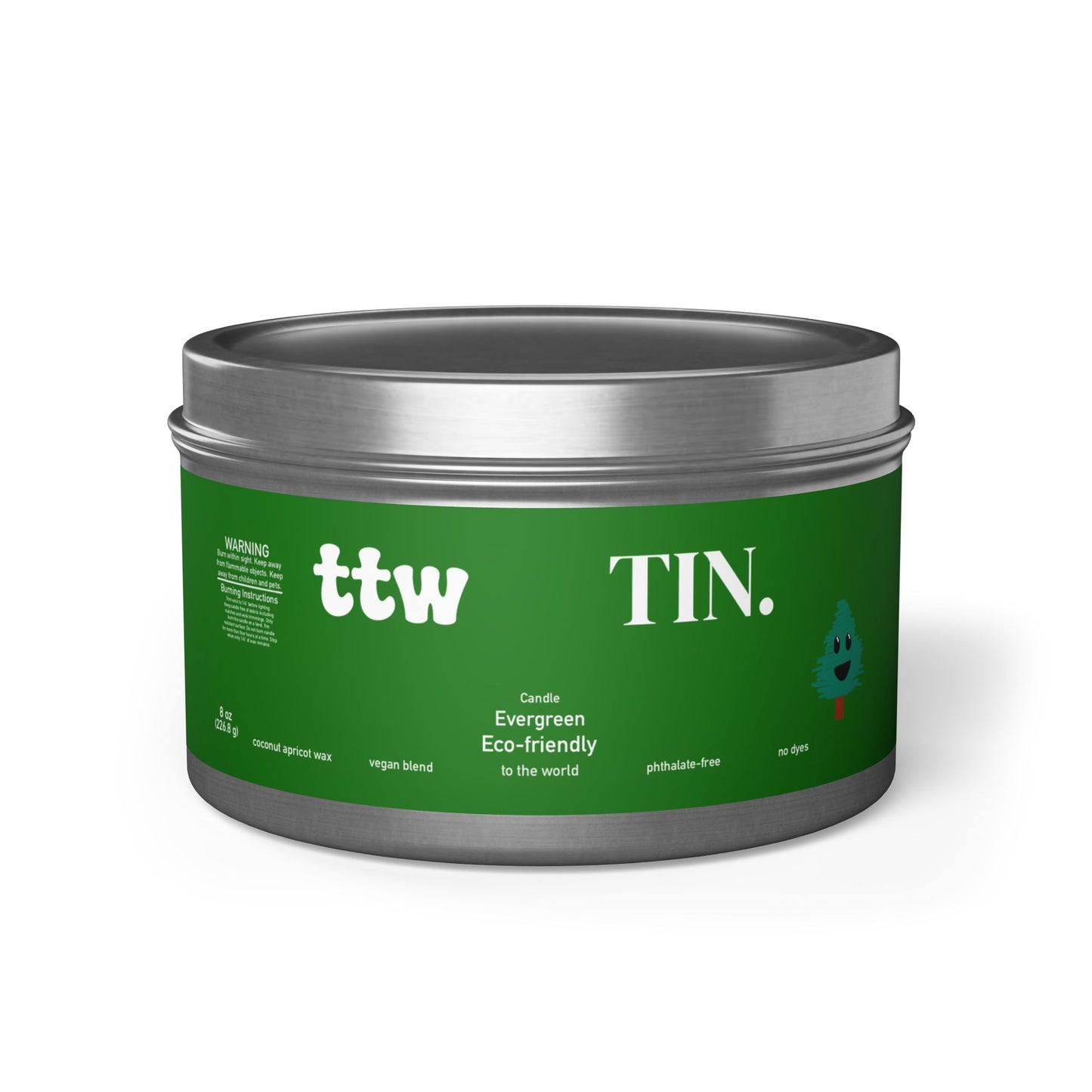 TTW Evergreen Tin Candle
