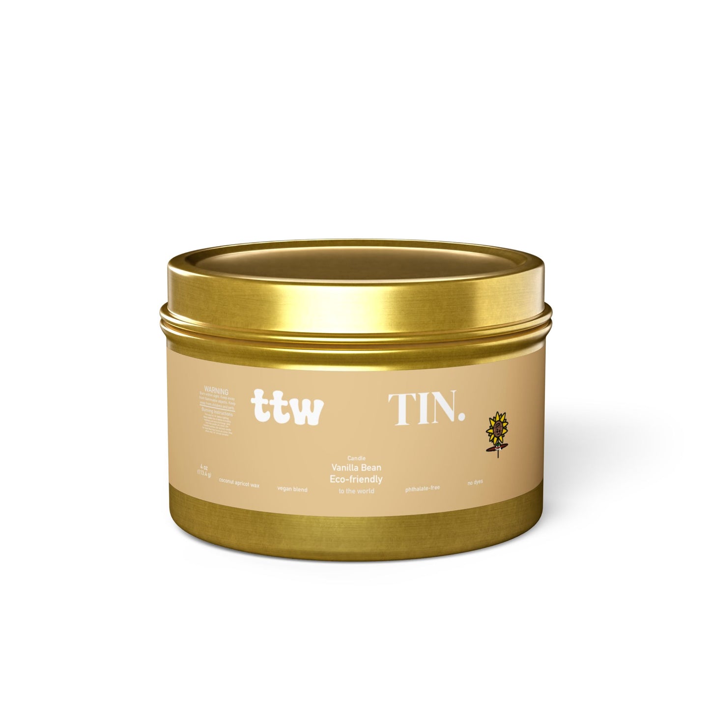 TTW Vanilla Bean Tin Candle