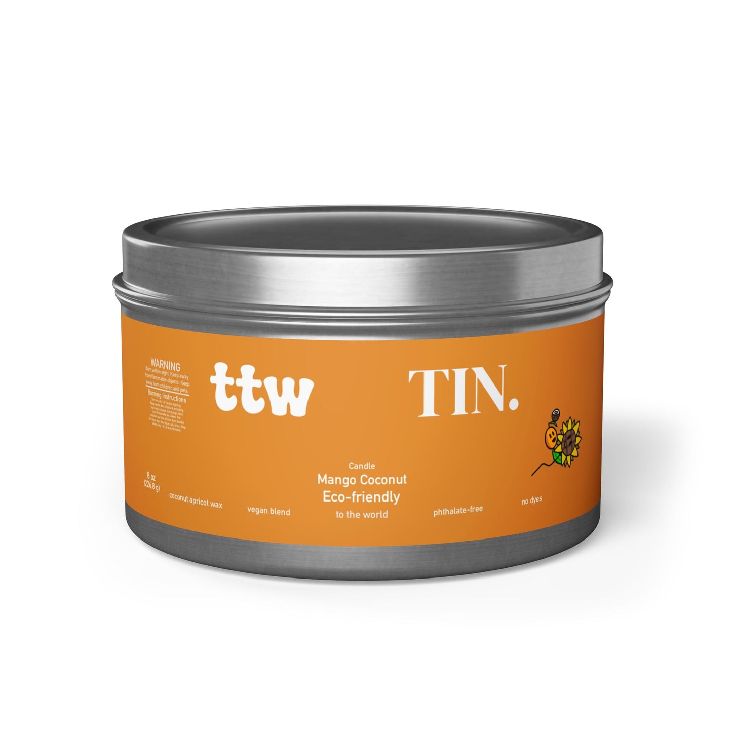 TTW Mango Coconut Tin Candle