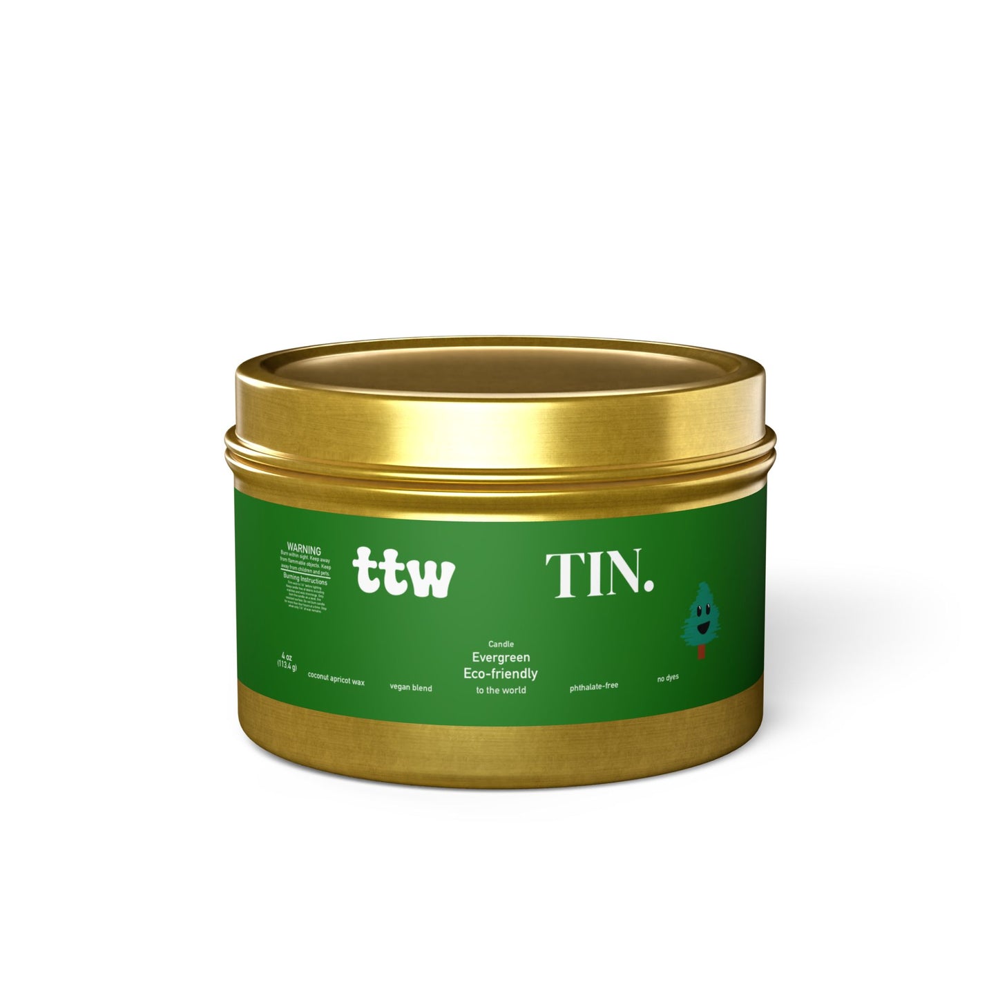 TTW Evergreen Tin Candle